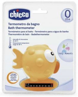 ЧИККО БЭБИ МОМЕНТС термометр для ванны Рыба-Шар жёлтый Chicco