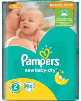 ПАМПЕРС НЬЮ БЕБИ подгузники Мини размер 2 3-6кг 94 шт. Procter & Gamble